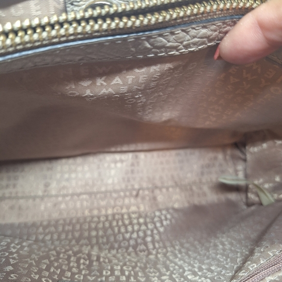 Kate Spade perri lane romy handbag shoulder bag taupe - Picture 6 of 16